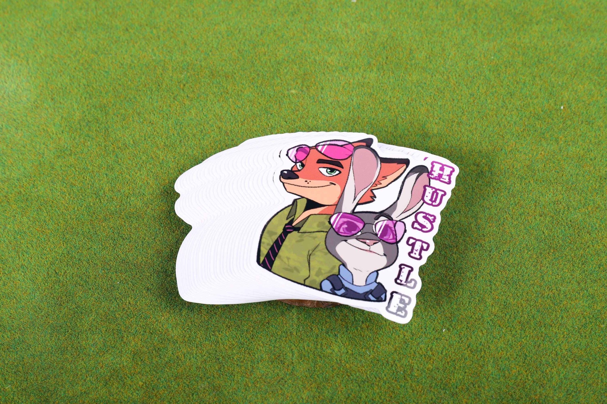 Zootopia "HUSTLE" Vinyl Sticker - 3"