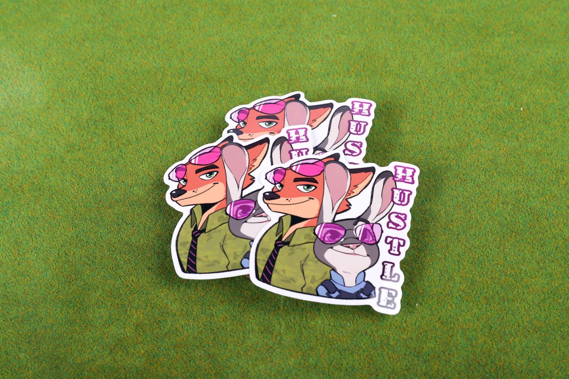Zootopia "HUSTLE" Vinyl Sticker - 3"