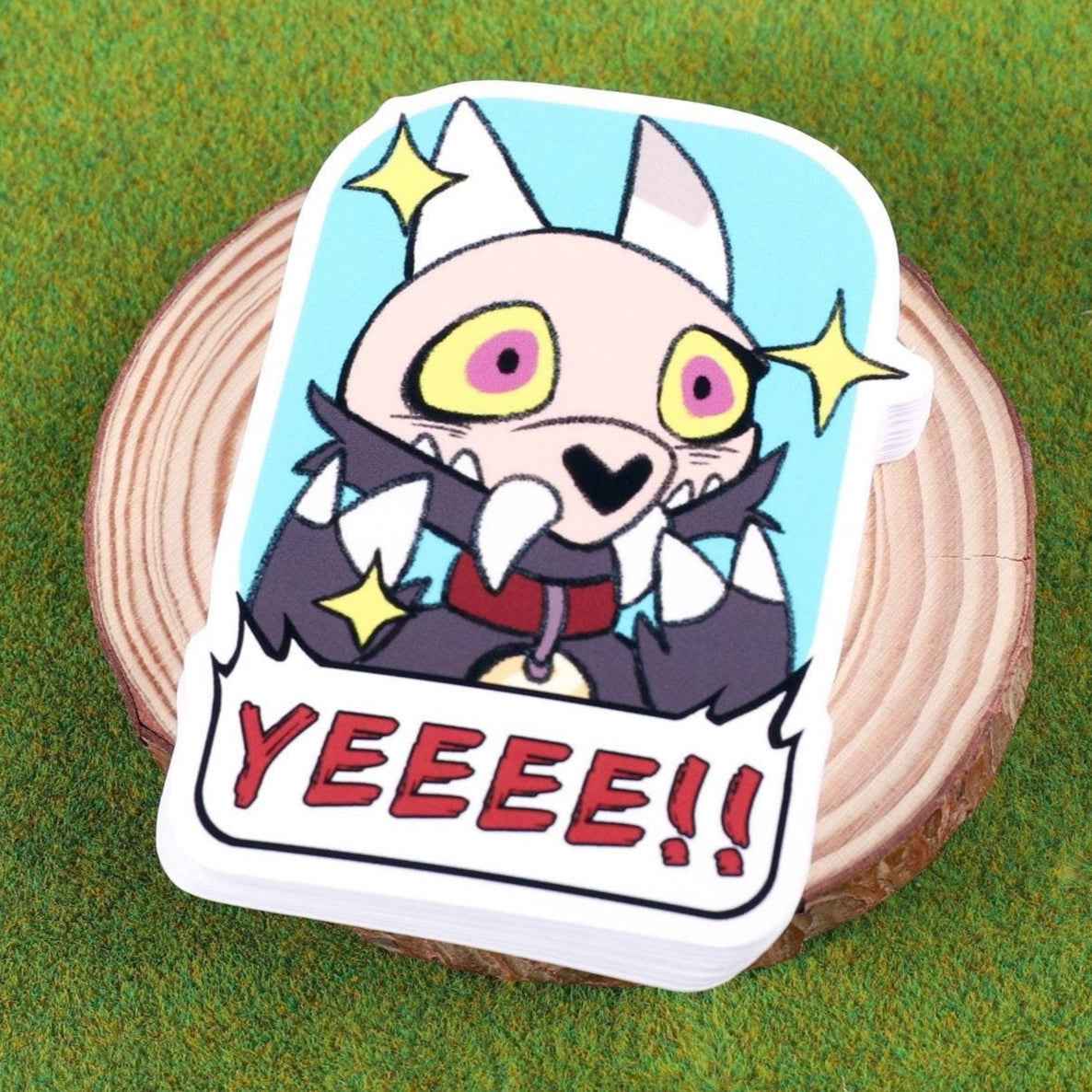 King "YEEEE!!" Vinyl Sticker - 3"