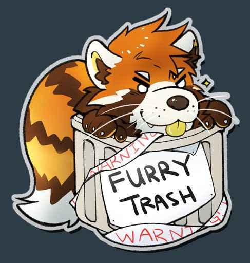 YCH "FURRY TRASH" Custom Stickers - Telegram & Hi-Res Art