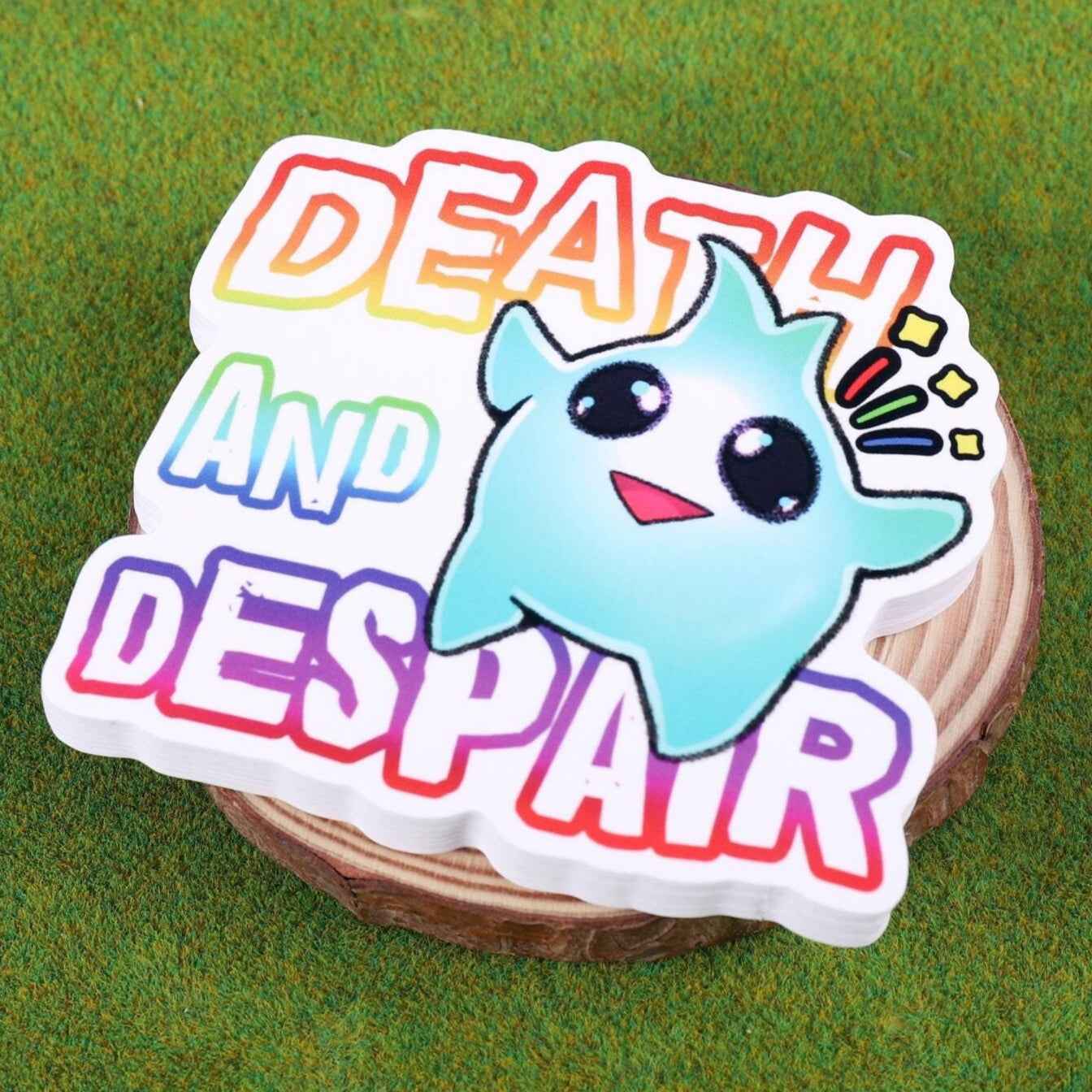 DEATH and DESPAIR - Lumalee Star Vinyl Sticker 3"