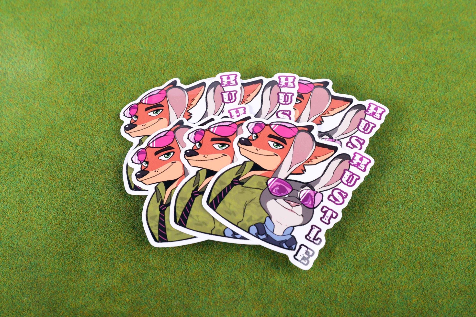 Zootopia "HUSTLE" Vinyl Sticker - 3"