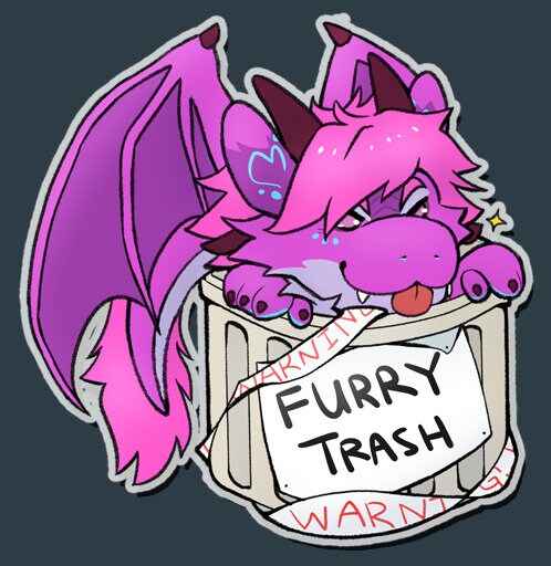 YCH "FURRY TRASH" Custom Stickers - Telegram & Hi-Res Art