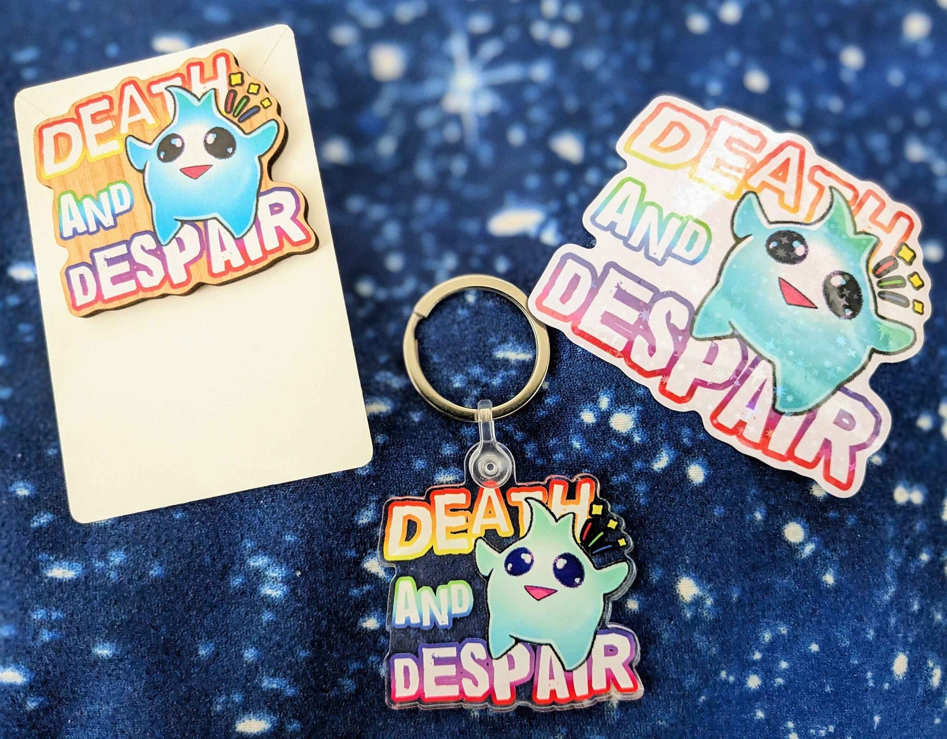 DEATH and DESPAIR - Lumalee Star Vinyl Sticker 3"