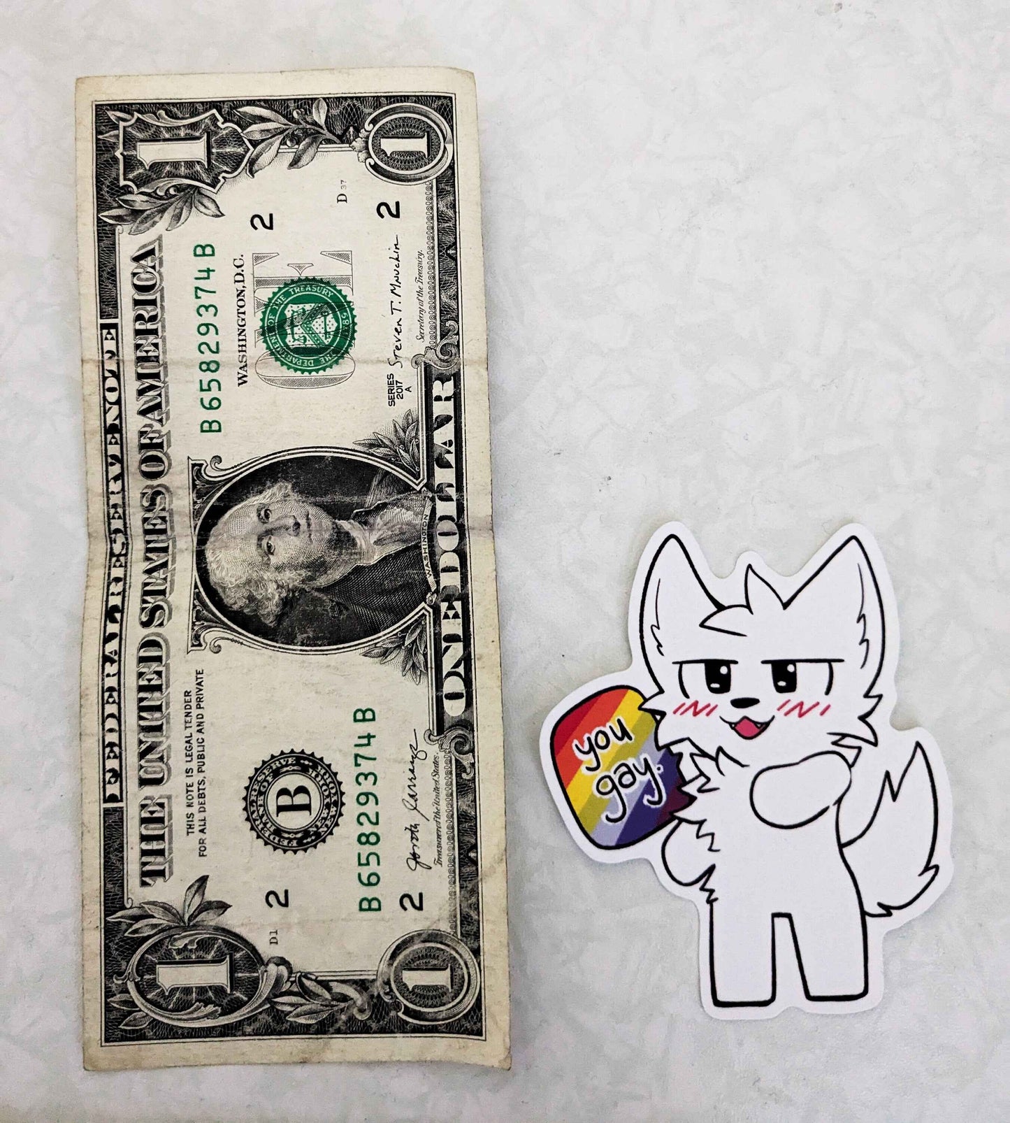 YOU GAY - Boykisser Vinyl Sticker 3''