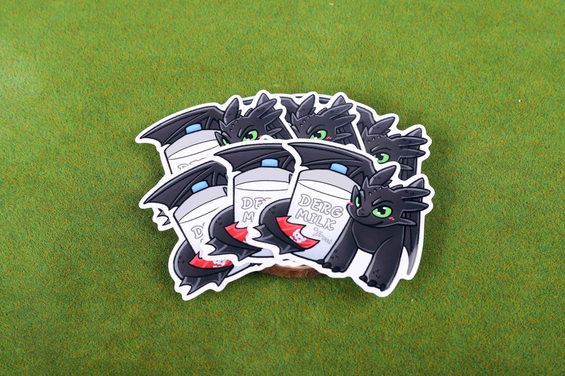 Toothless "Derg Milk" Vinyl Sticker - 3"
