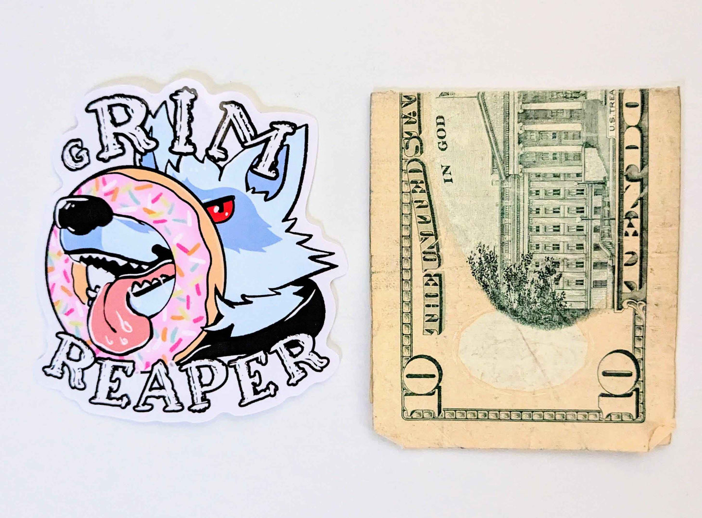 RIM REAPER - Death the Wolf Vinyl Sticker 3''