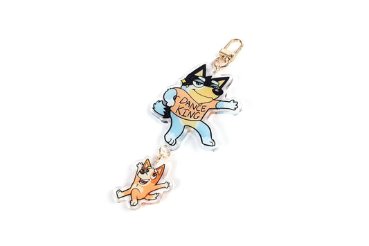 HEELER FAMILY - Dual Acrylic Keychain - IceHeroArt