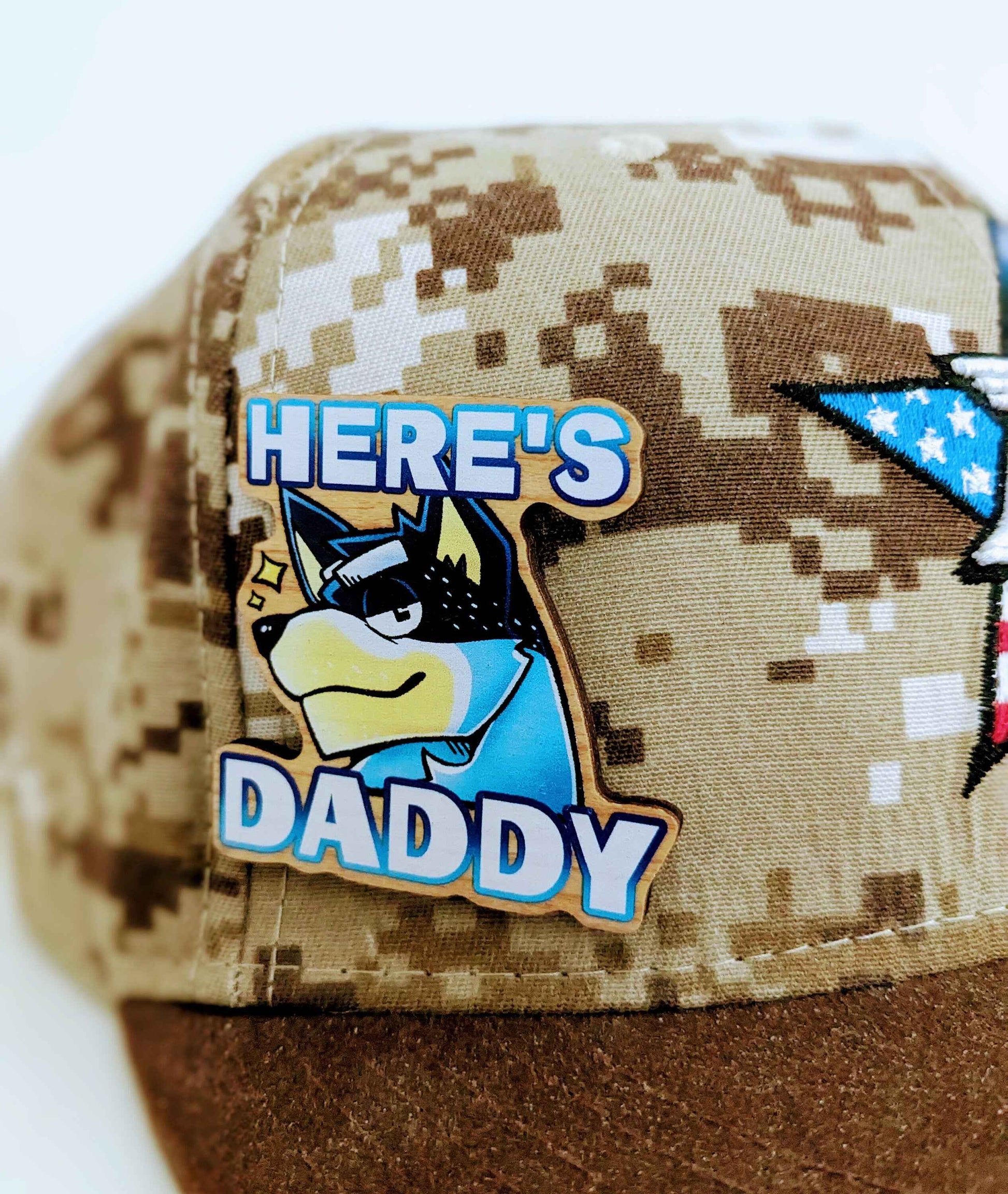 HERE'S DADDY! - Bandit Wooden Pin