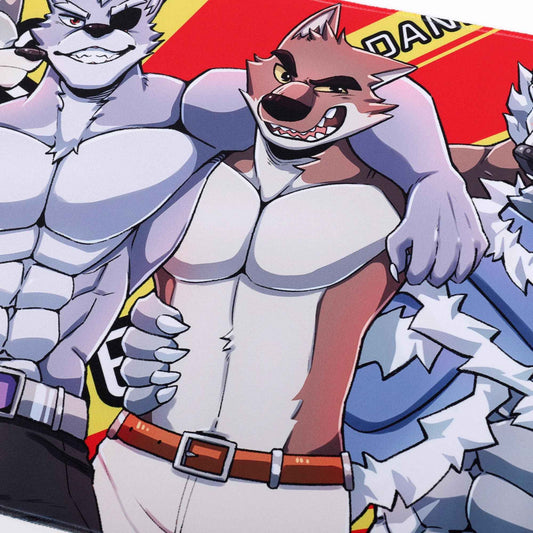 DANGER WOLVES - Desktop Gaming Mat