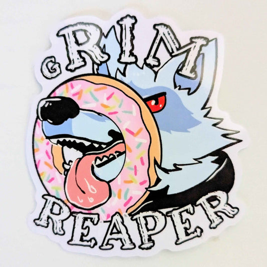 RIM REAPER - Death the Wolf Vinyl Sticker 3''