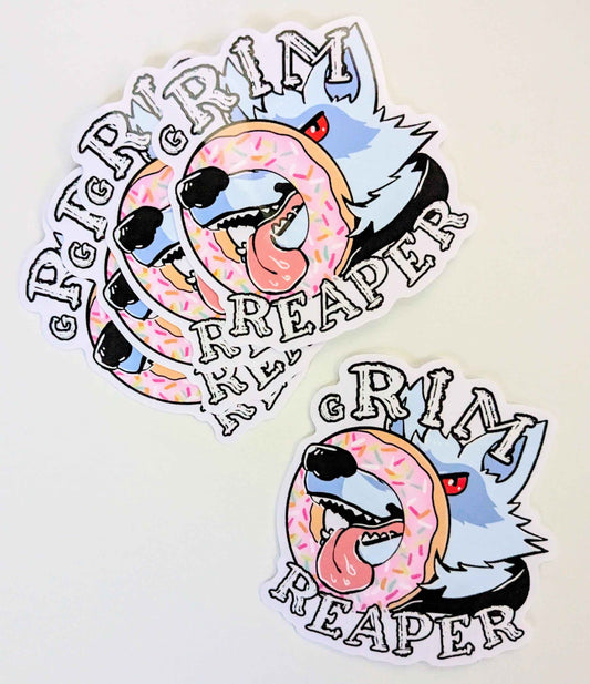 RIM REAPER - Death the Wolf Vinyl Sticker 3''