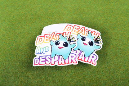 DEATH and DESPAIR - Lumalee Star Vinyl Sticker 3"