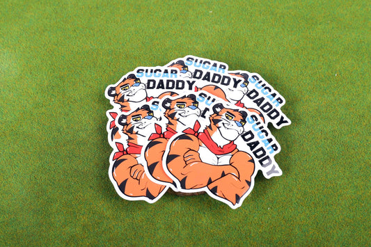SUGAR DADDY - Tony the Tiger Vinyl Sticker 3"