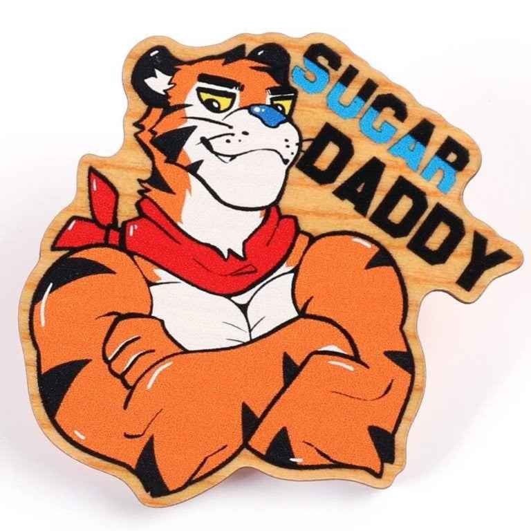 SUGAR DADDY - Tony the Tiger Wooden Pin